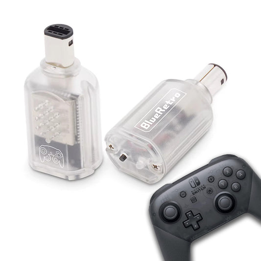 Wireless Bluetooth Receiver - Nintendo Gamecube  - (Transparent) Blue Retro