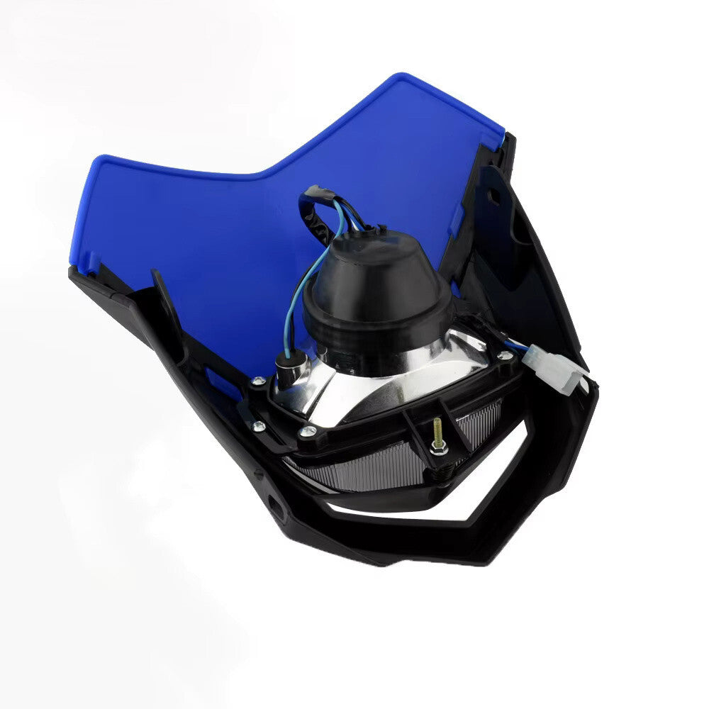Universal Supermoto Enduro Headlight - For Suzuki Yamaha Honda Motorcycle Blue