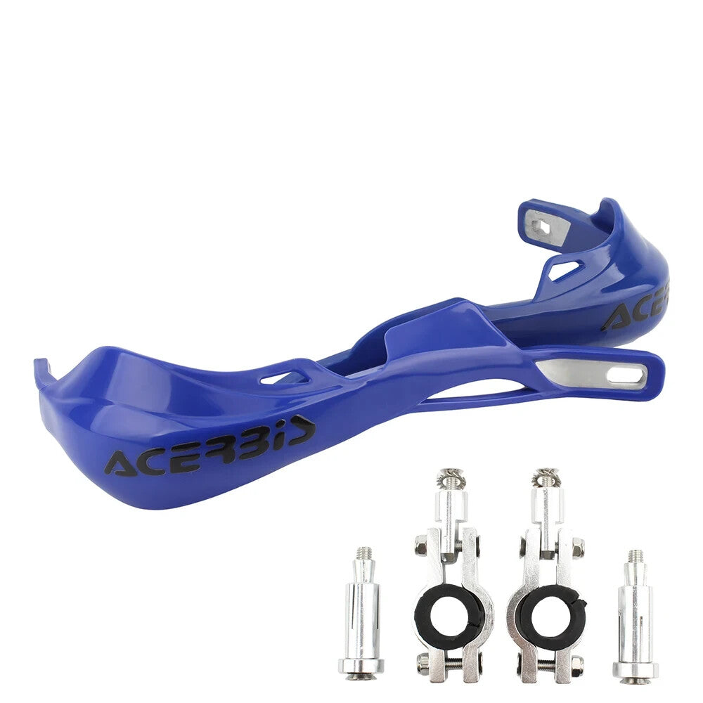 Blue Handlebar Bar Guards For Motocross Enduro - Mount Kit KTM HONDA etc Hand
