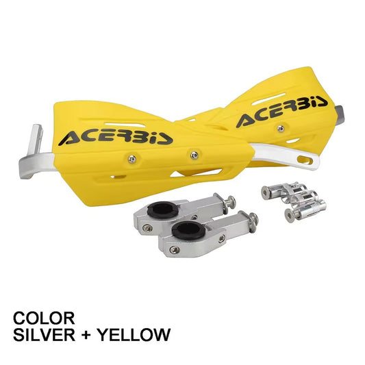 Yellow Handlebar Bar Guards Motocross Enduro - Mount Kit KTM etc Hand Guard