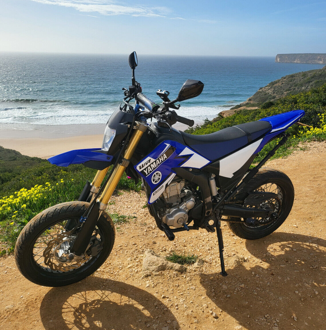 Universal Front Mudguard Fender - Supermoto / Motocross / Enduro Blue Yamaha