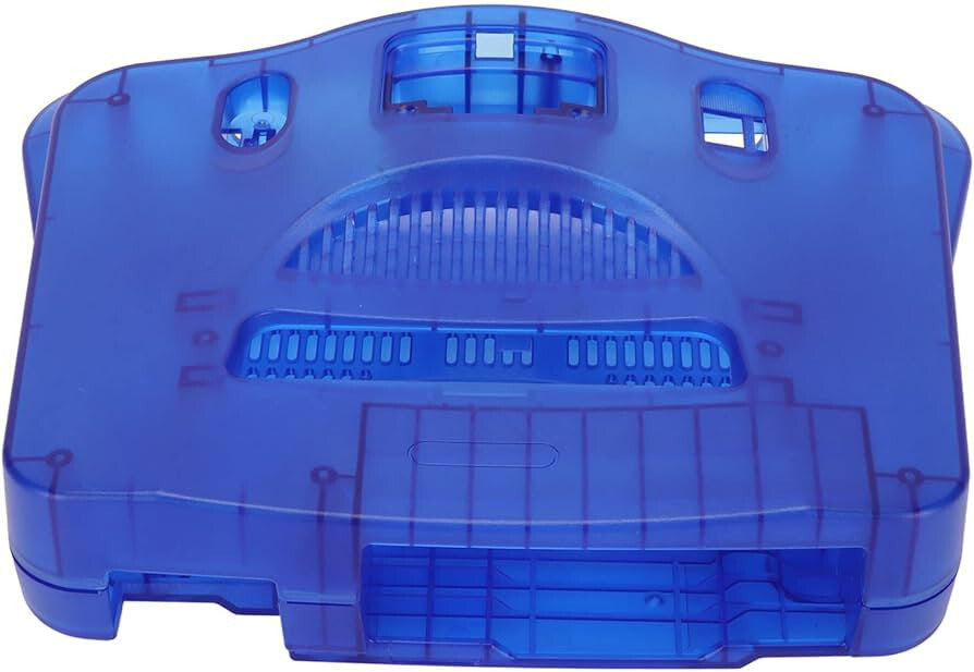 Replacement Casing / Shell / Case - Nintendo N64 Console - Translucent Blue