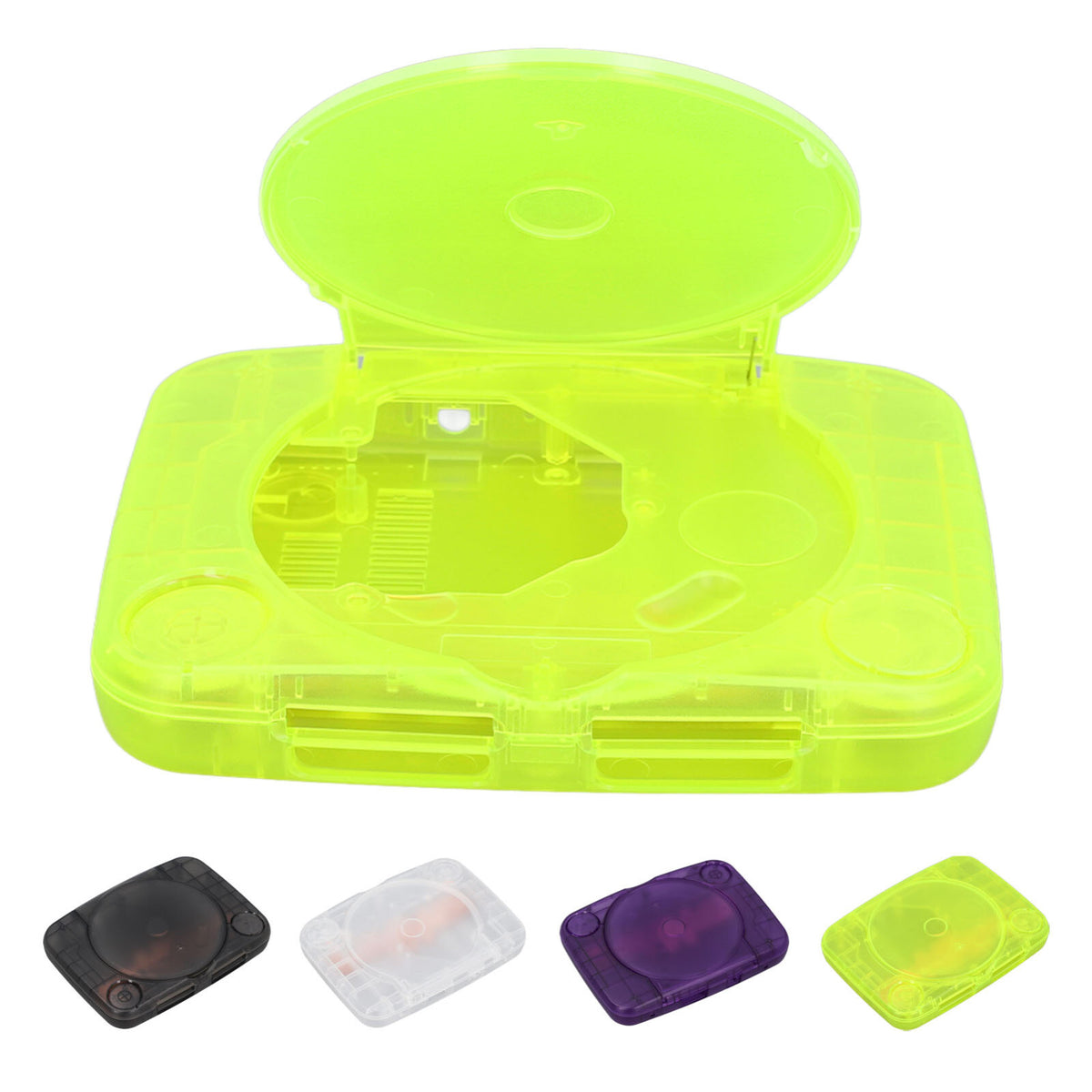 PS1 Replacement Shell / Casing / Case for PS One 1 Console - Translucent Green