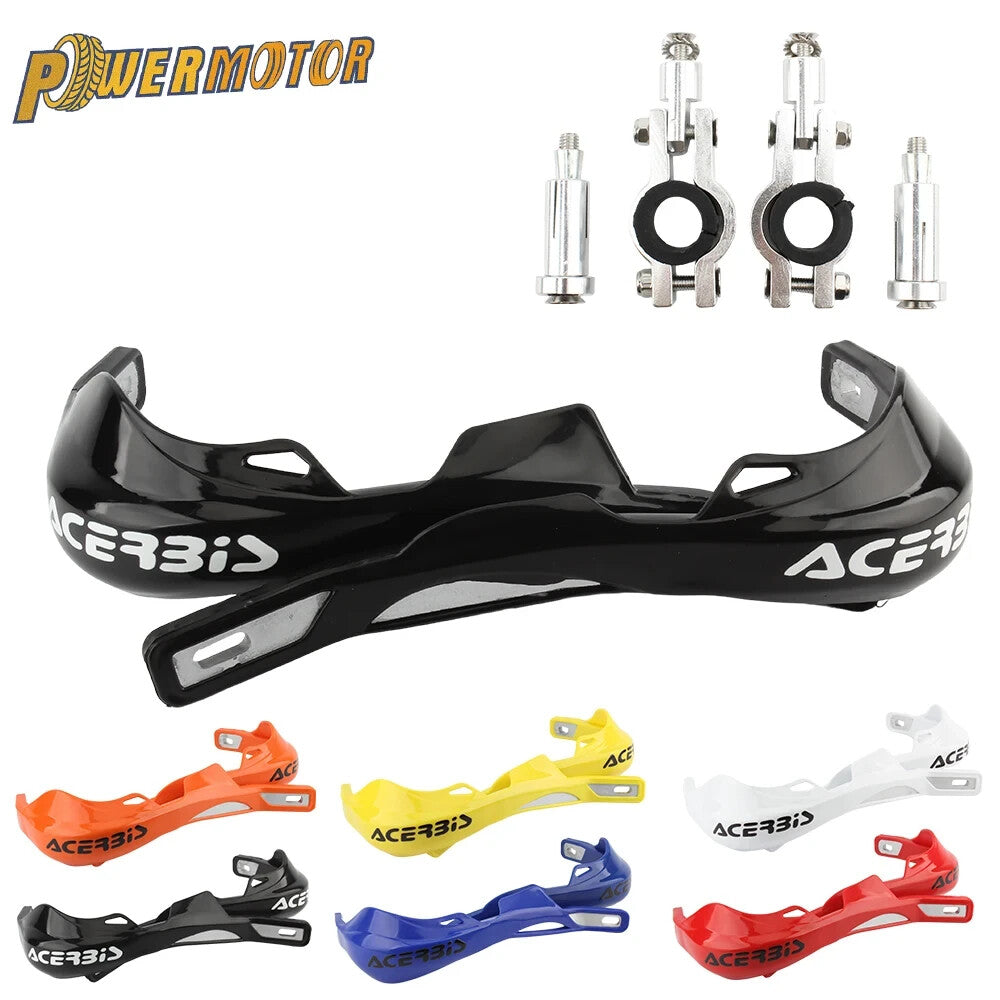 Black Handlebar Bar Guards For Motocross Enduro - Mount Kit KTM HONDA etc Hand
