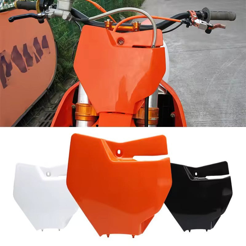 Motocross / Enduro - Front Number Plate Mask Plastic Cover For KTM Supermoto etc