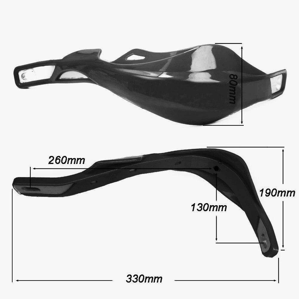 Black Handlebar Bar Guards For Motocross Enduro - Mount Kit KTM HONDA etc Hand