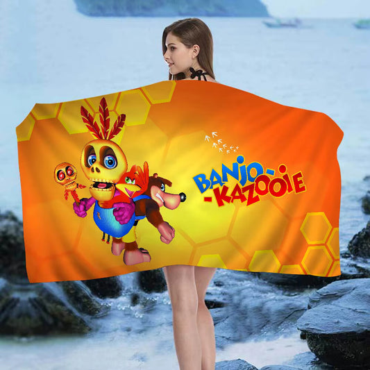 Banjo Kazooie Beach Towel 70 x 150 cm - Summer / Bath Towel Polyester / BK N64