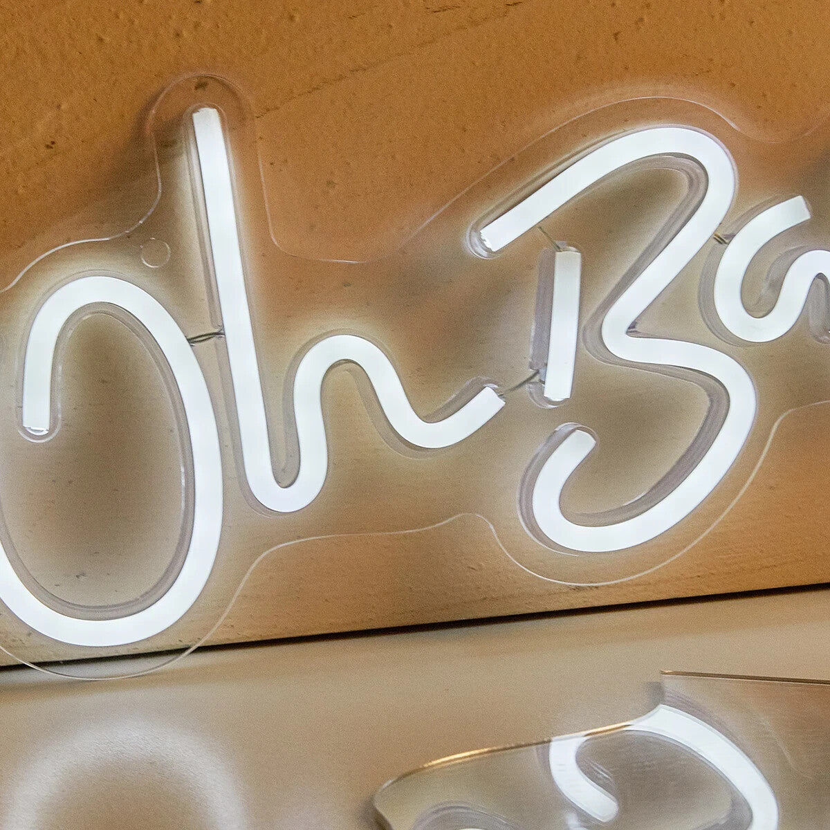 Oh Baby White Neon Sign - Room Light LED Bedroom Hotel Club Bar Beauty Salon USB