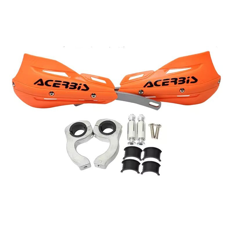 Orange Handlebar Bar Guards Motocross Enduro - Mount Kit KTM etc Hand Guard