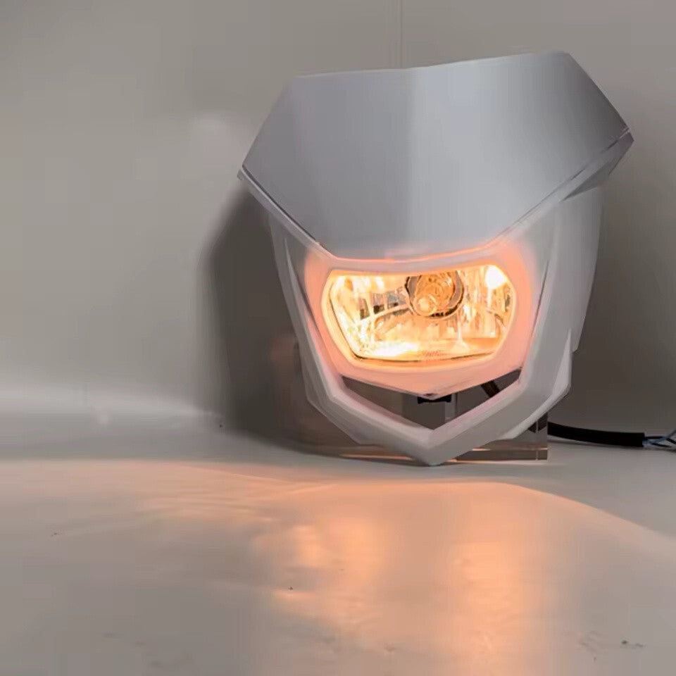 Universal Supermoto Enduro Headlight - For Suzuki Yamaha Honda Motorcycle White