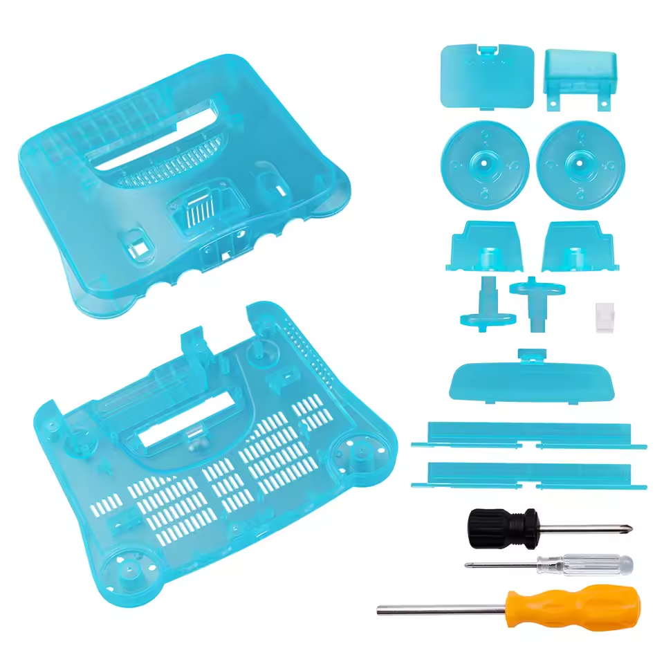 Replacement Casing / Shell / Case - Nintendo N64 Console - Translucent Ice Blue