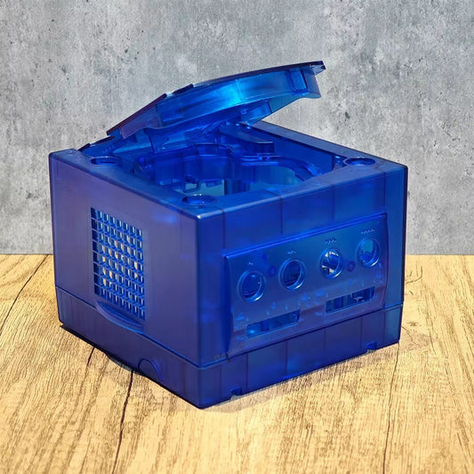 Replacement Casing / Shell / Case Nintendo Gamecube  - Transparent Blue