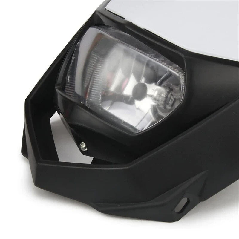 Universal Supermoto Enduro Headlight - For Suzuki Yamaha Honda Motorcycle White