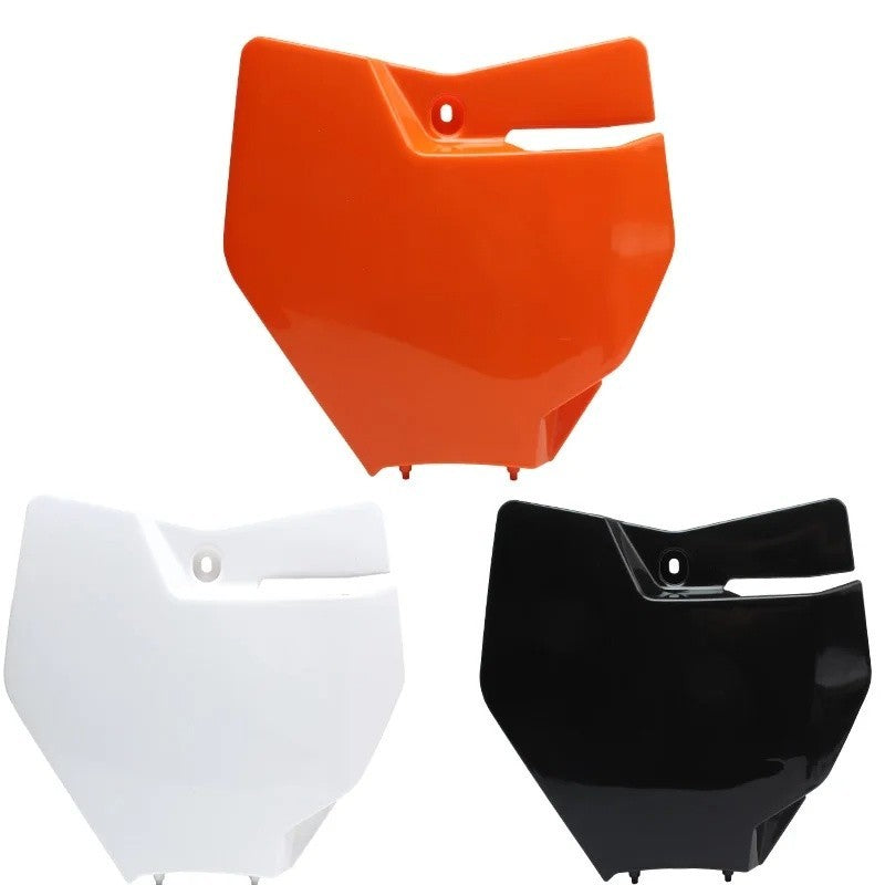 Motocross / Enduro - Front Number Plate Mask Plastic Cover KTM Supermoto White