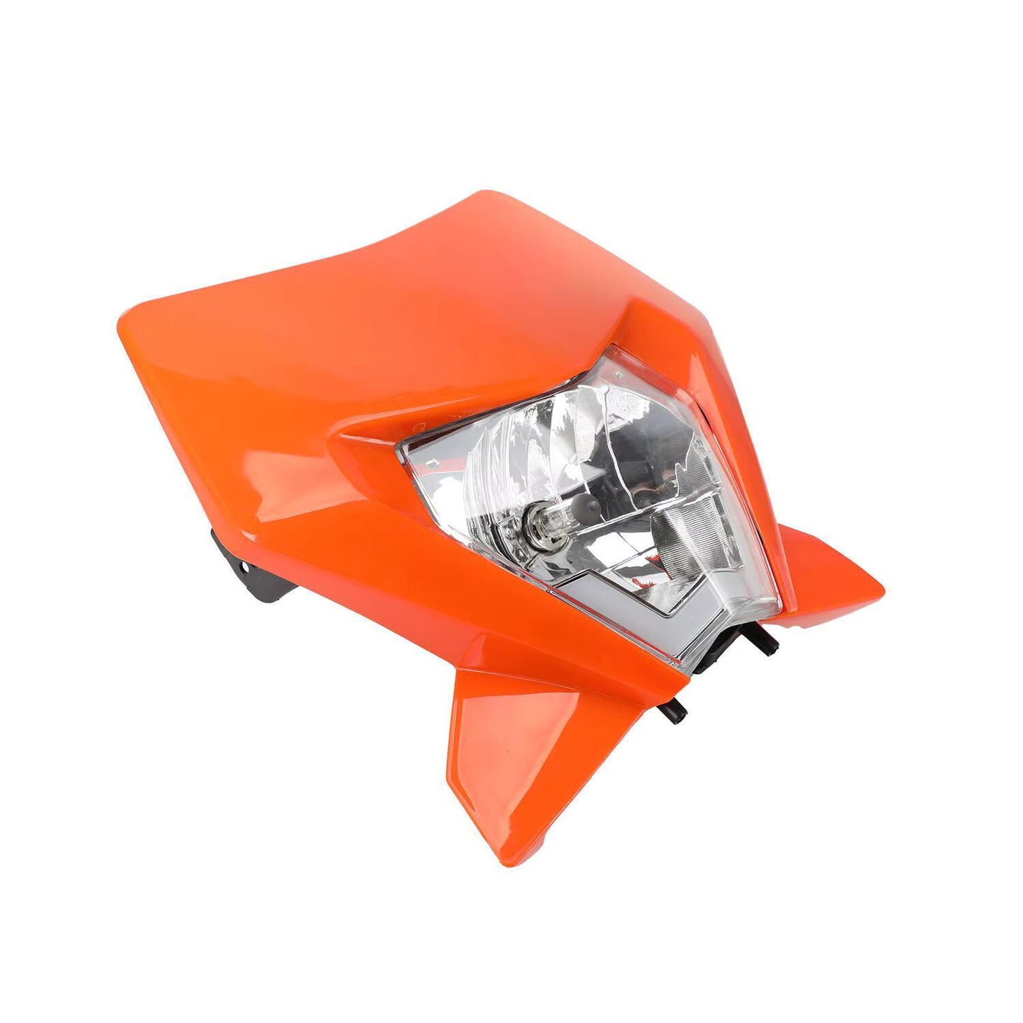 Universal Supermoto Enduro Headlight - For KTM Suzuki Yamaha Motorcycle ORANGE