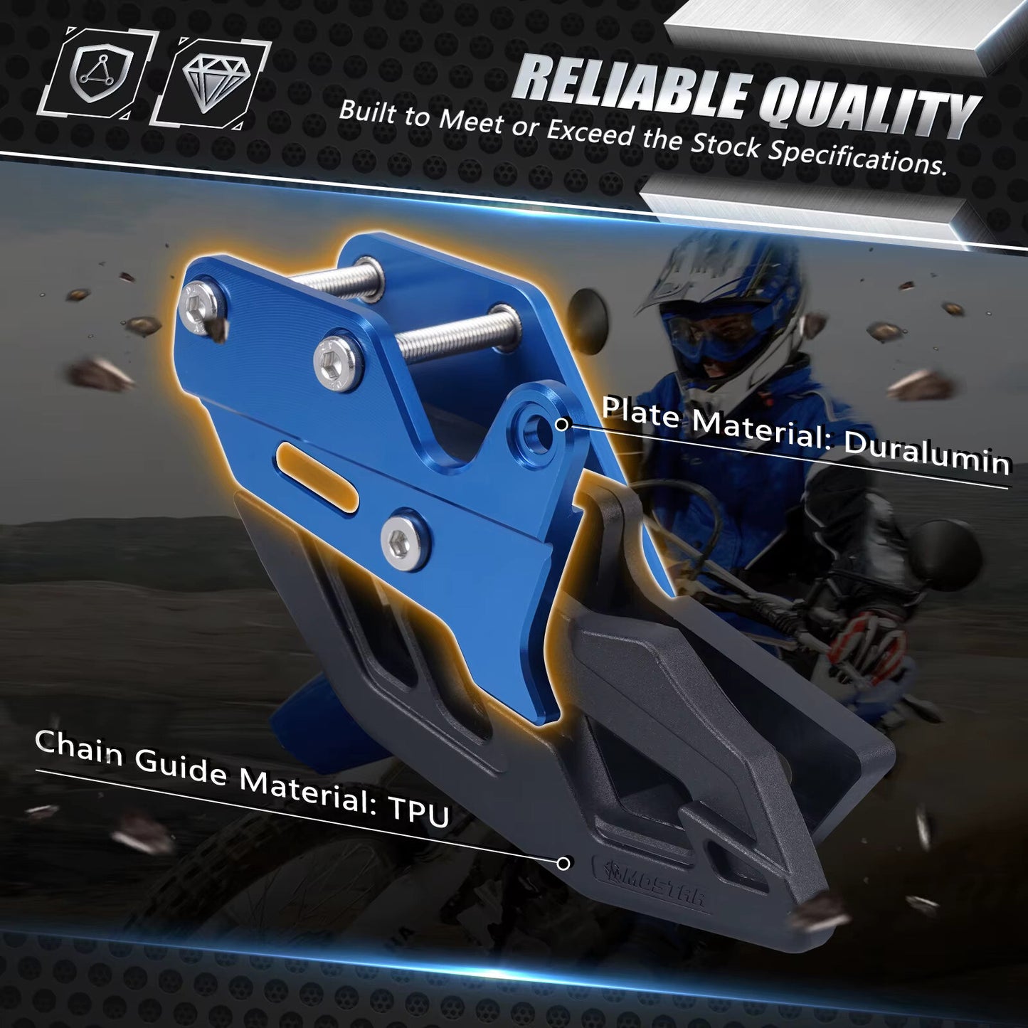 YAMAHA WR 250 R / WR 250 X  CHAIN GUIDE  - 2008 Onwards