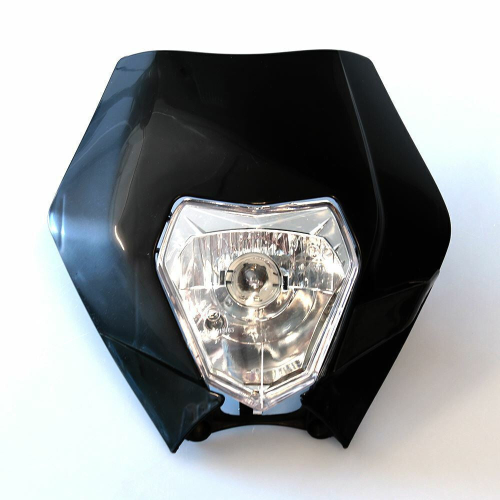 Universal Supermoto Enduro Headlight - For Honda Suzuki Yamaha Motorcycle Black