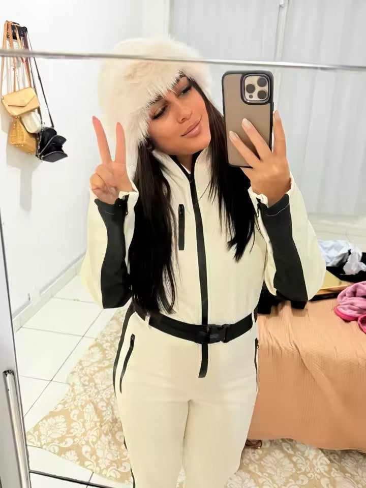 Women’s One Piece Insulated Ski Suit Snow Snowboard - Slimline flattering tight