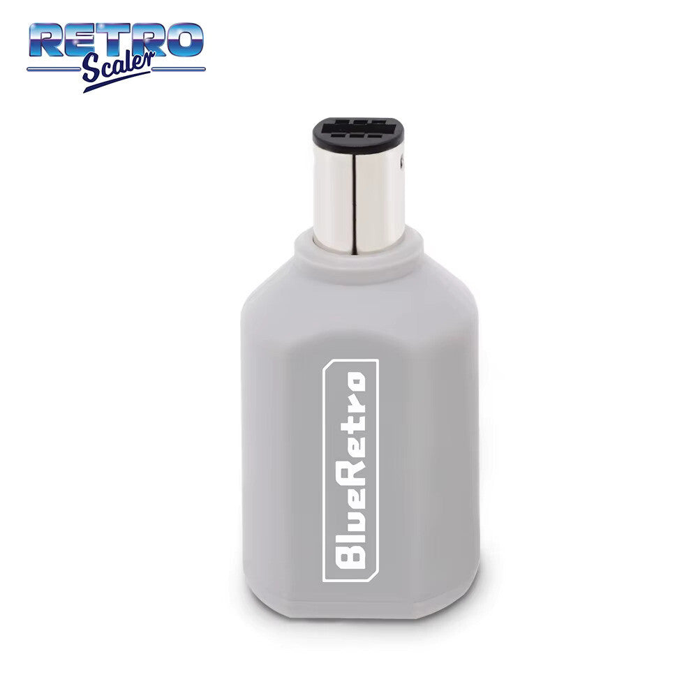 Wireless Bluetooth Receiver - Nintendo Gamecube  - (Grey) Blue Retro