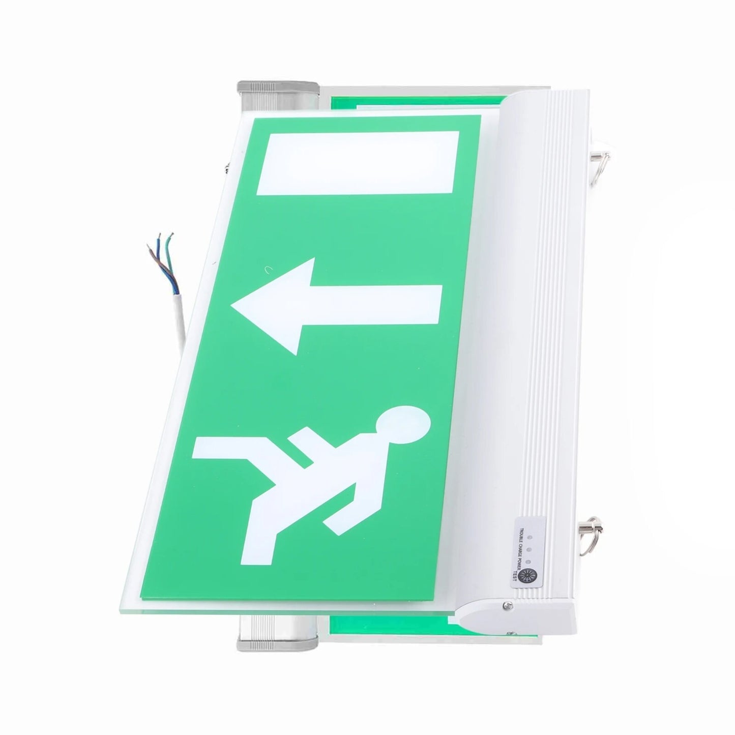 Emergency Fire Exit LED Lighting Sign Light Safety Fitting Hanging Maintained