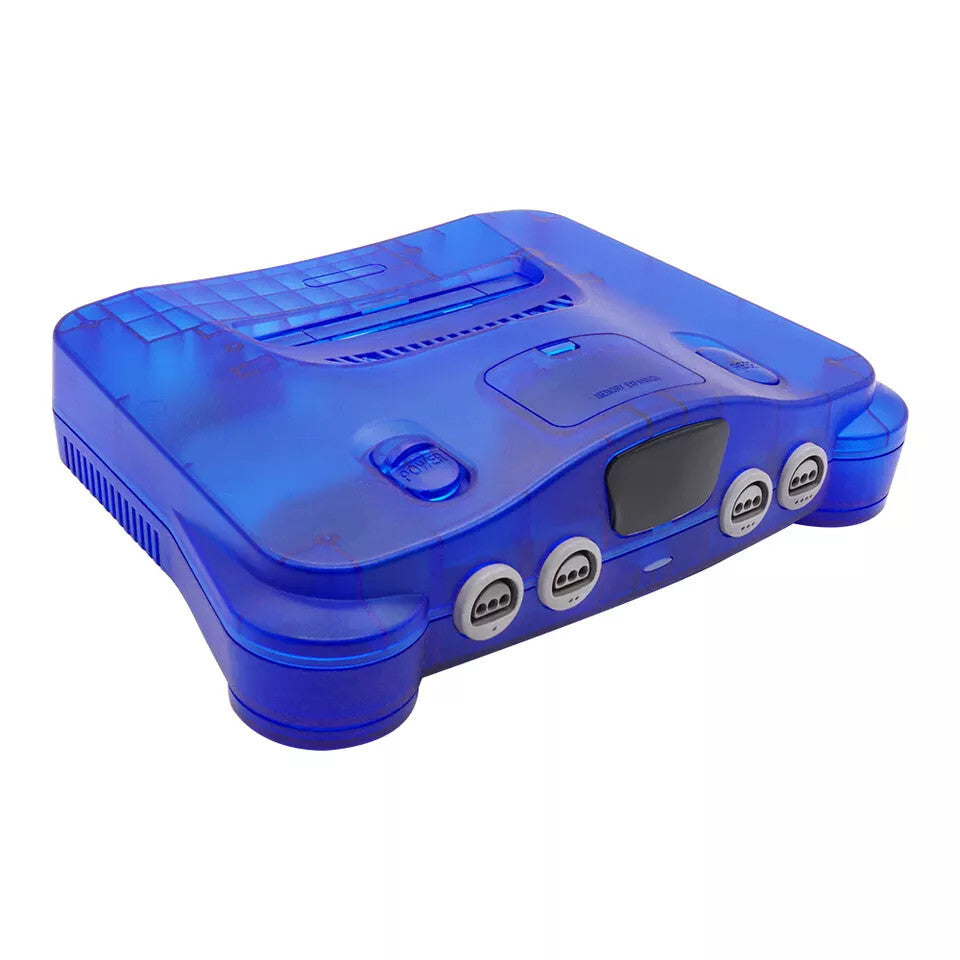 Replacement Casing / Shell / Case - Nintendo N64 Console - Translucent Blue