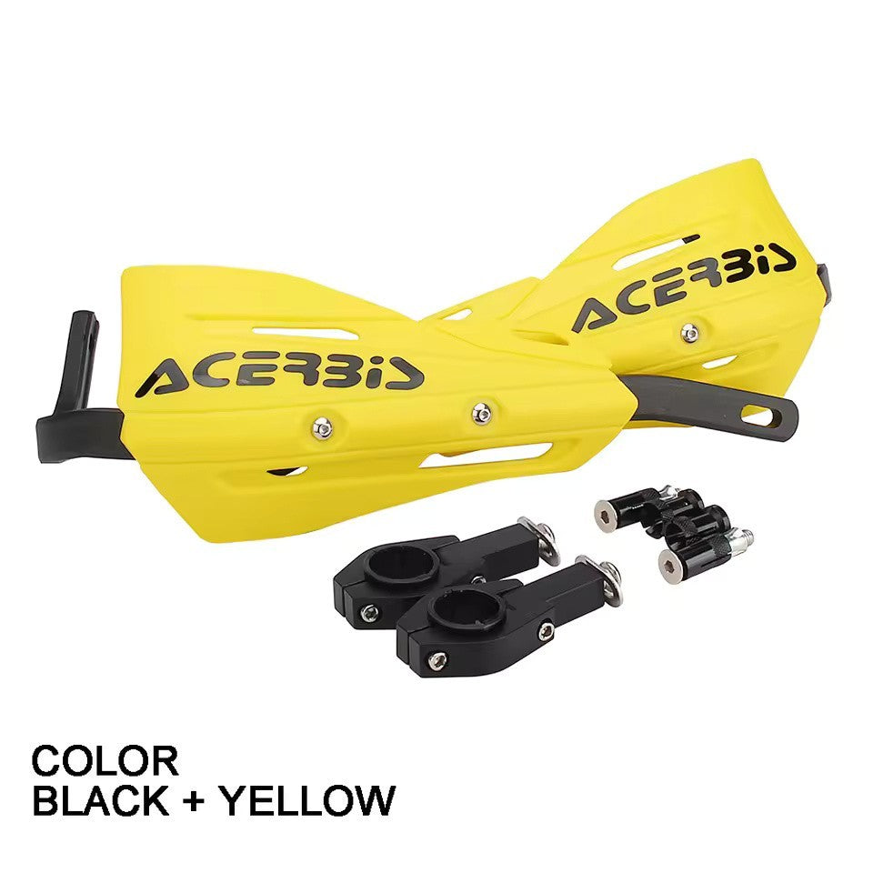 Yellow Handlebar Bar Guards Motocross Enduro - Mount Kit KTM etc Hand Guard