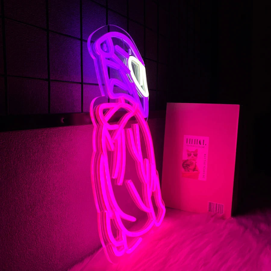 Motorbiker Bike Racer Neon Sign - Home LED Light Man Cave Bar Motorcycle Helmet