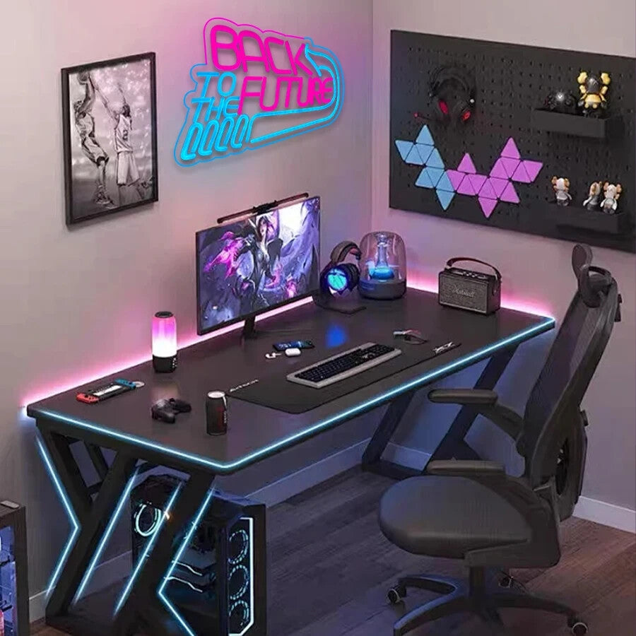 Back To The Future Retro Neon Sign - LED Light USB Powered Film 80's Movie