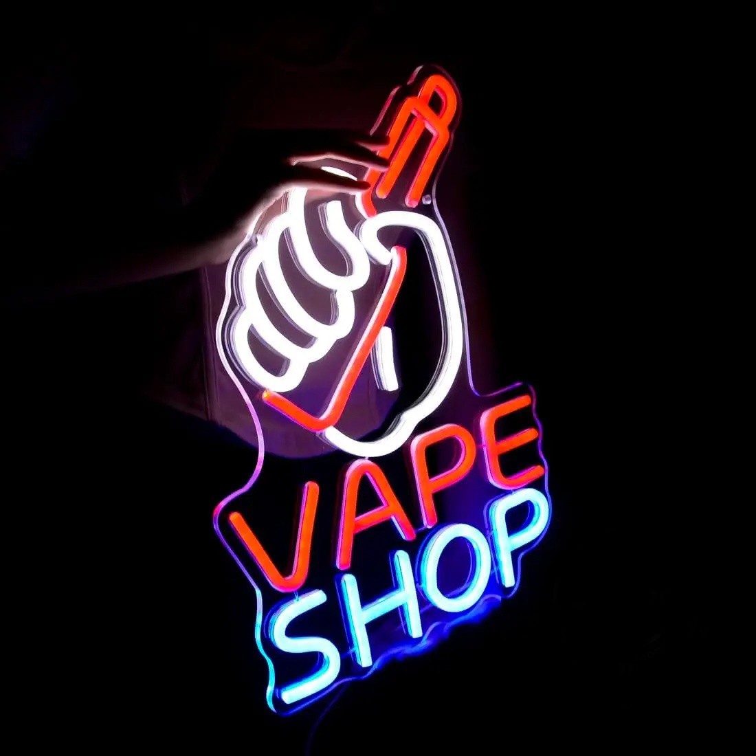 Vape Shop Neon Light -  Corner Store LED Sign - American Shop sweets Candy USB