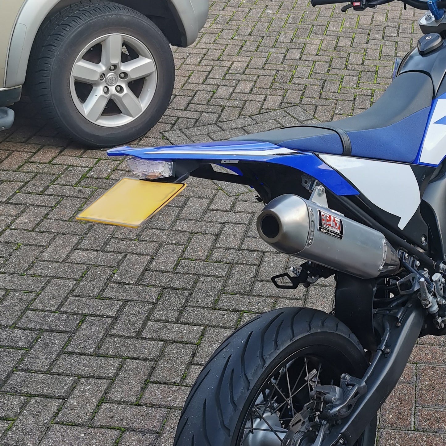 Tail Tidy With Integrated Rear Brake Light Clear - LED Supermoto Enduro Univeral