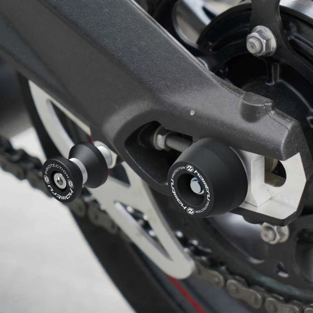 Triumph Daytona 660 Front + Rear Spindle Bobbins (2024 onward) Crash Protection