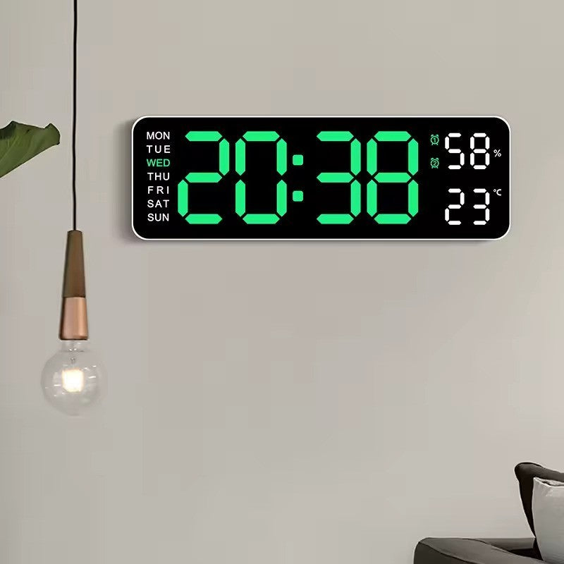 Digital Gym Wall Clock - Alarm Temperature / Time & Date gage Fitness Workout