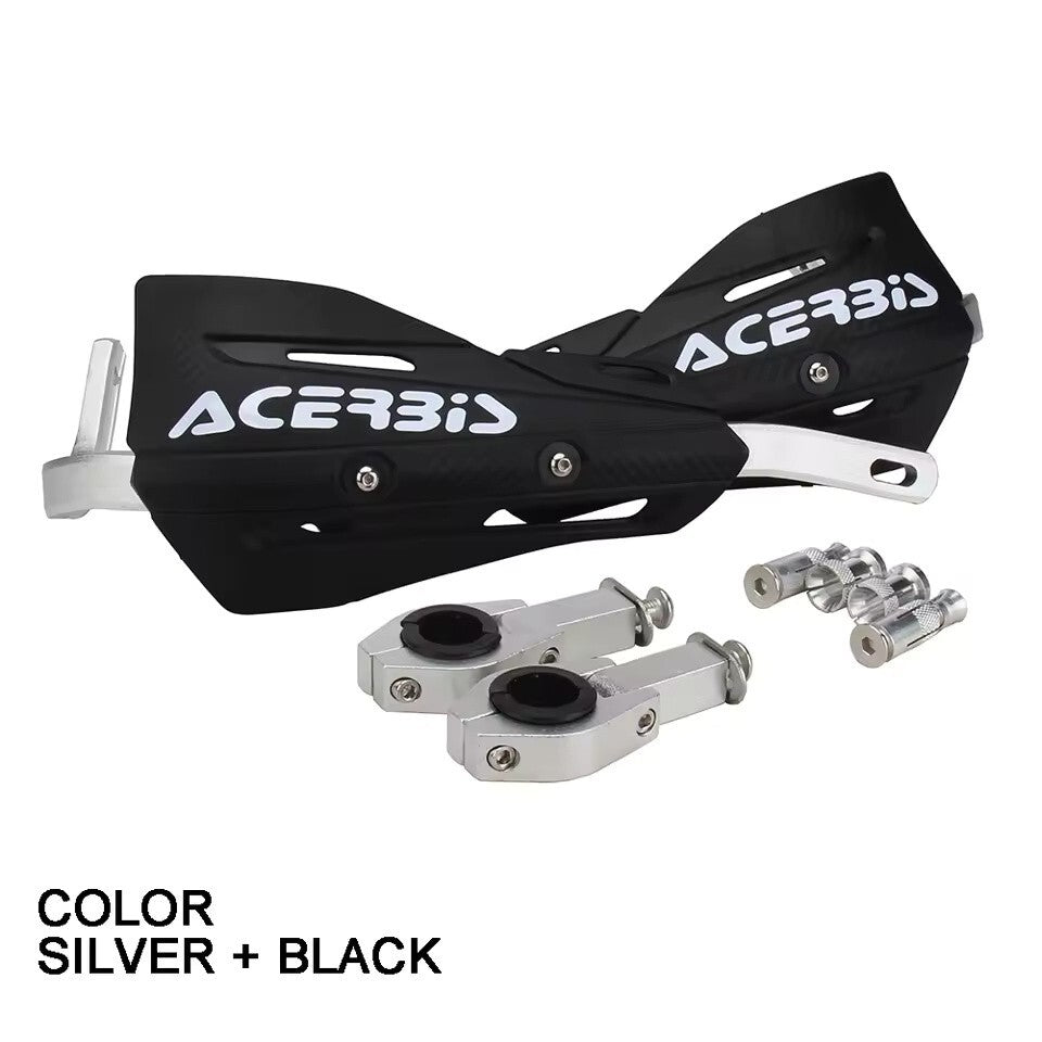 Black Carbon Handlebar Bar Guards Motocross Enduro - Mount Kit HONDA etc Hand