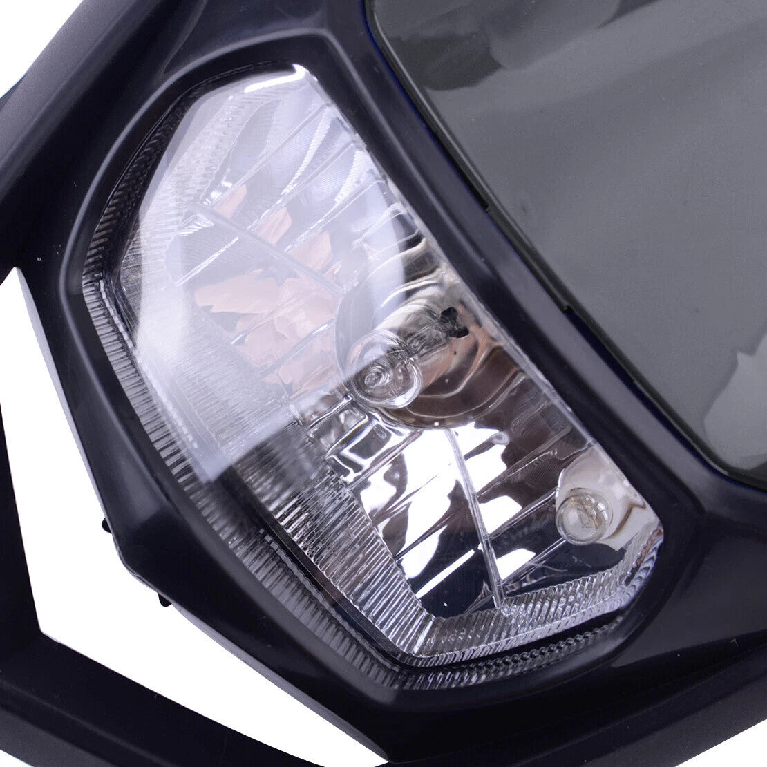 Universal Supermoto Enduro Headlight - For Suzuki Yamaha Honda Motorcycle BLACK