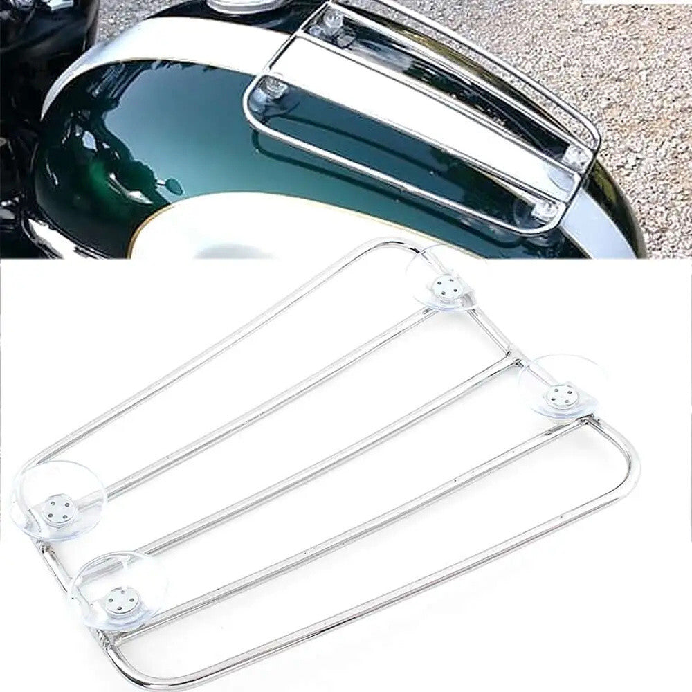 Motorcycle Fuel Tank Luggage Rack - Triumph Bonneville etc Universal Suction Cup