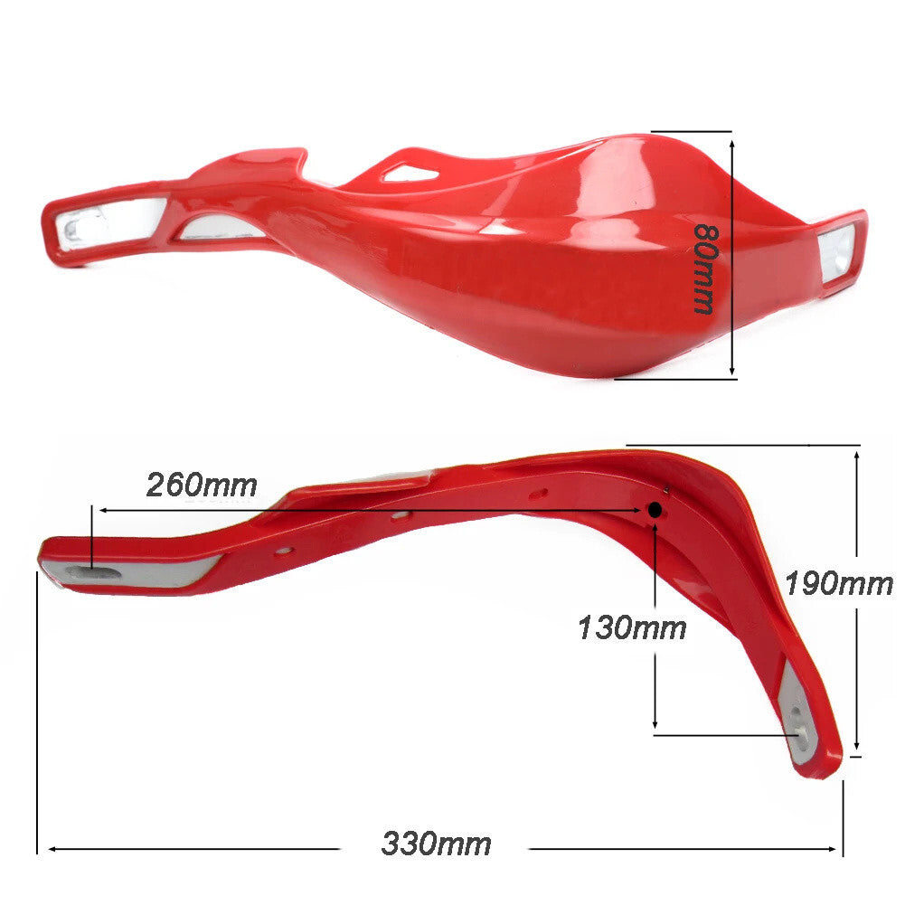 Red Handlebar Bar Guards For Motocross Enduro - Mount Kit KTM HONDA etc Hand