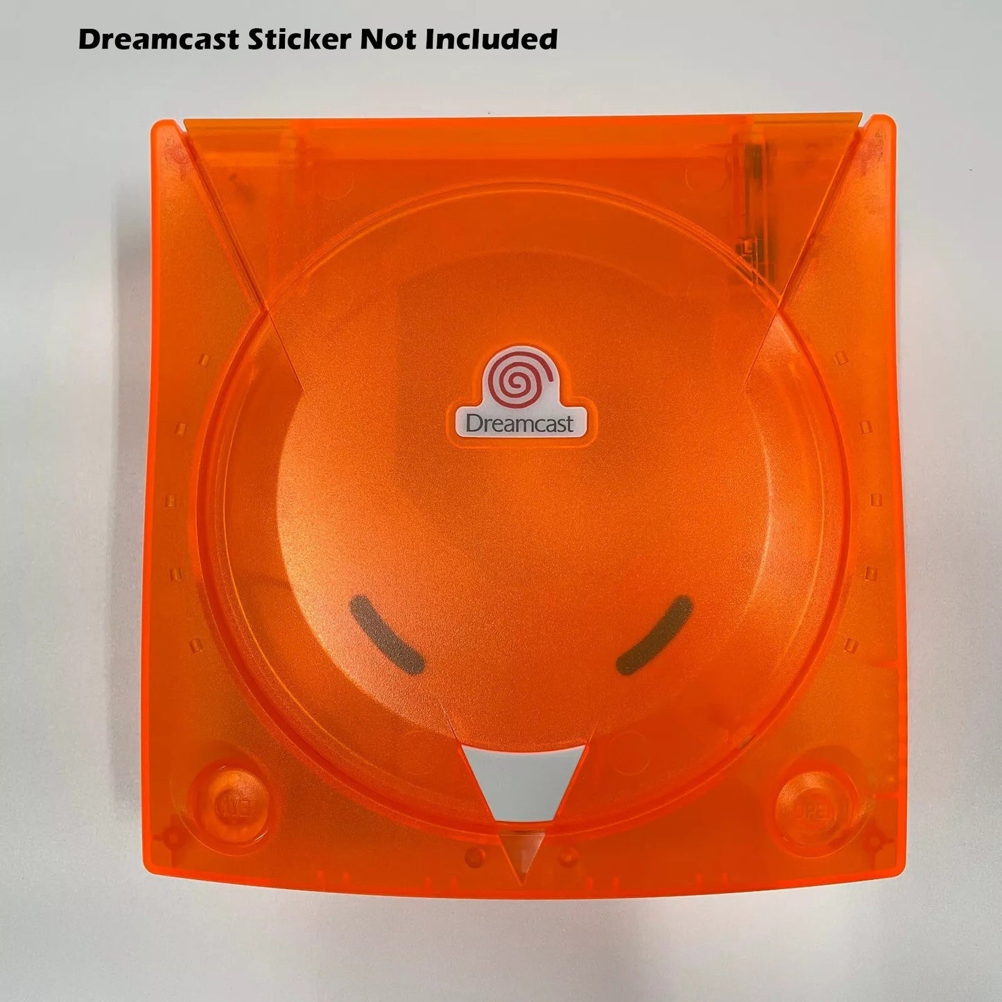 Replacement Casing / Shell / Case Sega Dreamcast Console - Transparent Orange