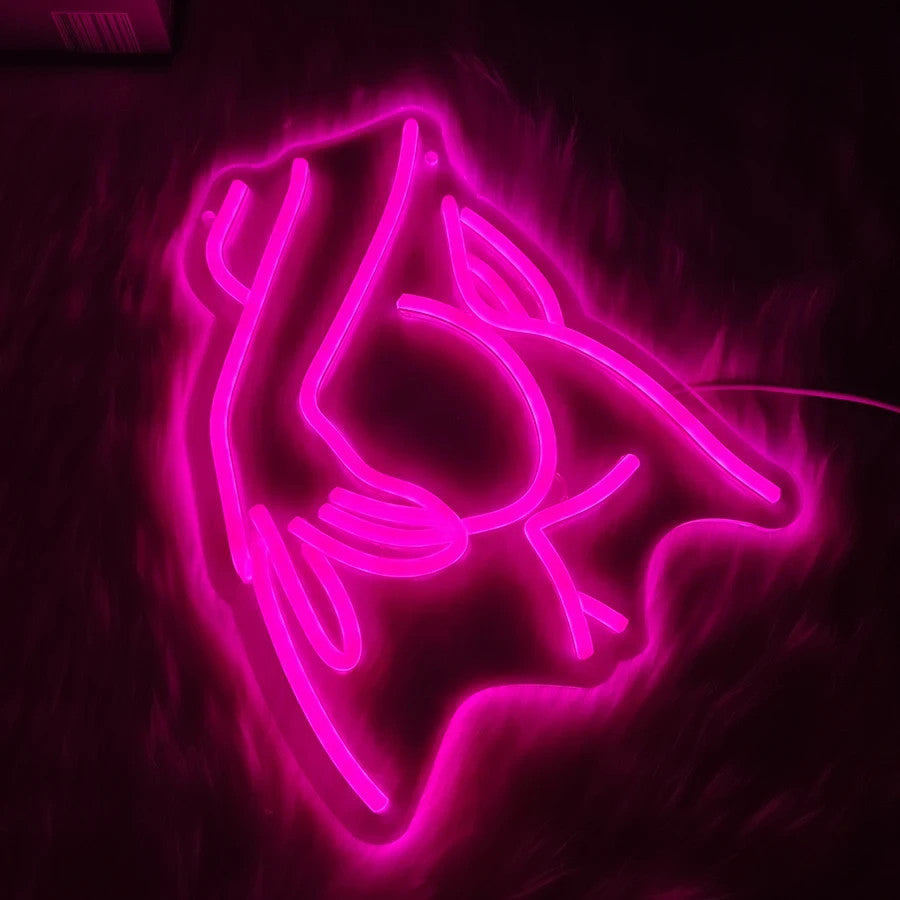 Stripper / Burlesque Girl Neon Sign - LED Light - Wall Strip Club Sexy Booty USB