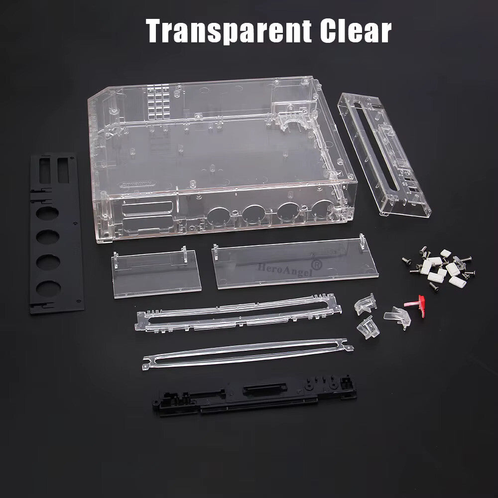 Replacement Transparent Clear - Casing / Shell / Case for Nintendo Wii Console