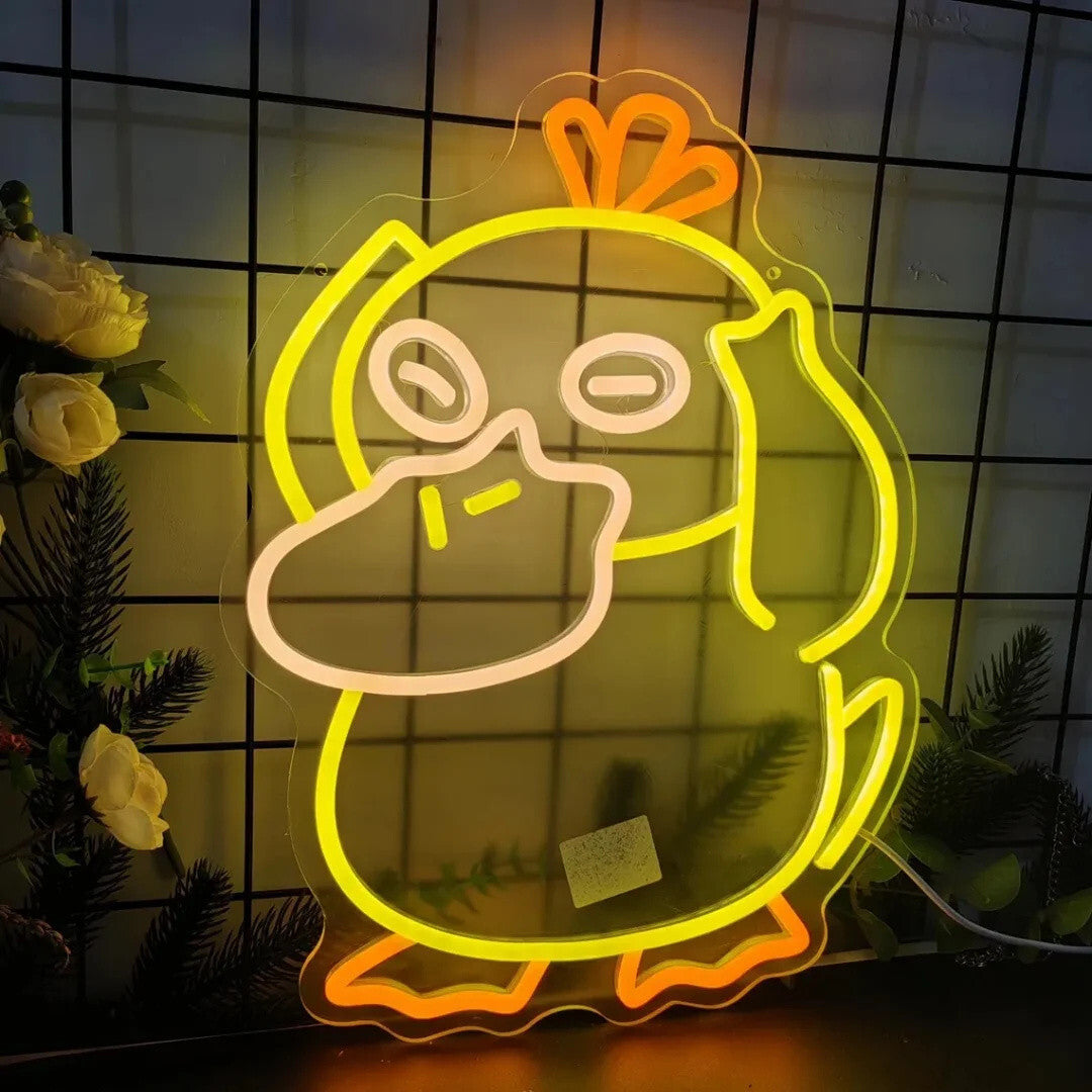 Psyduck Pokémon LED Neon Light - Nintendo Gaming Sign USB Powered Wall Gift