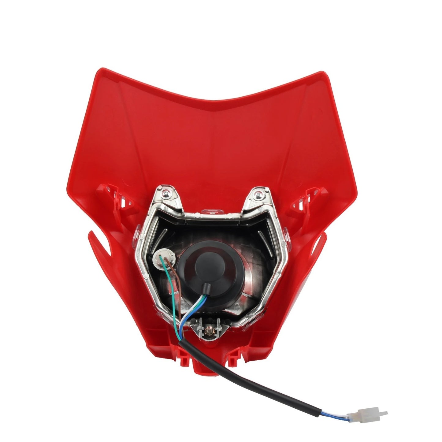 Universal Supermoto Enduro Headlight - For Honda Suzuki Yamaha Motorcycle Red