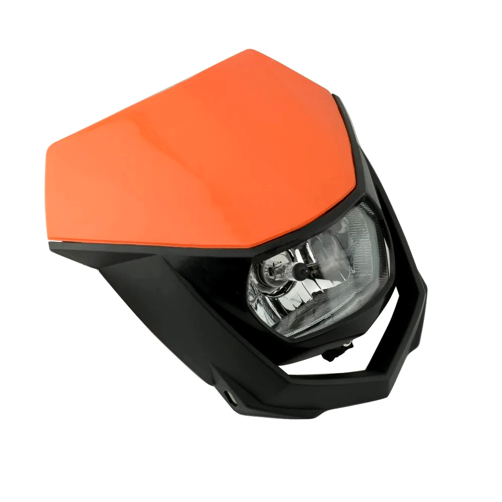 Universal Supermoto Enduro Headlight - For Suzuki Yamaha Honda Motorcycle Orange