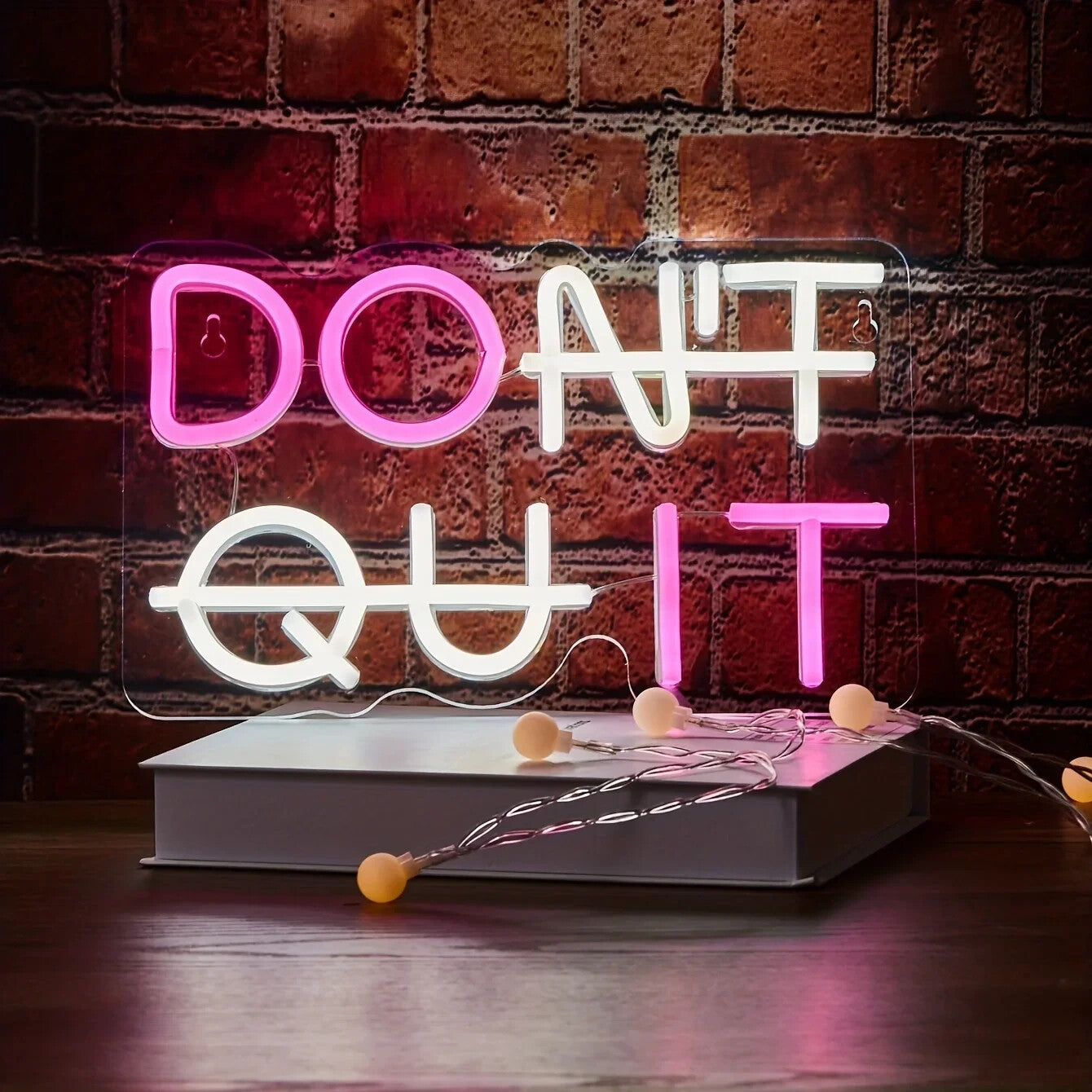Do It / Don't Quit Neon Sign - LED Light – Inspirational GYM Motivational Hustle