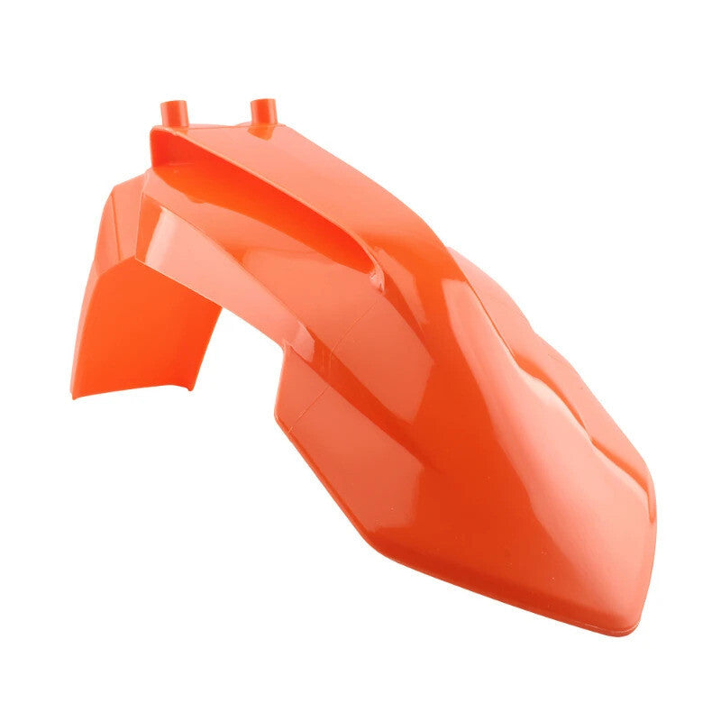 Universal Supermoto Front Mudguard Fender - Enduro Orange KTM / Yamaha Etc