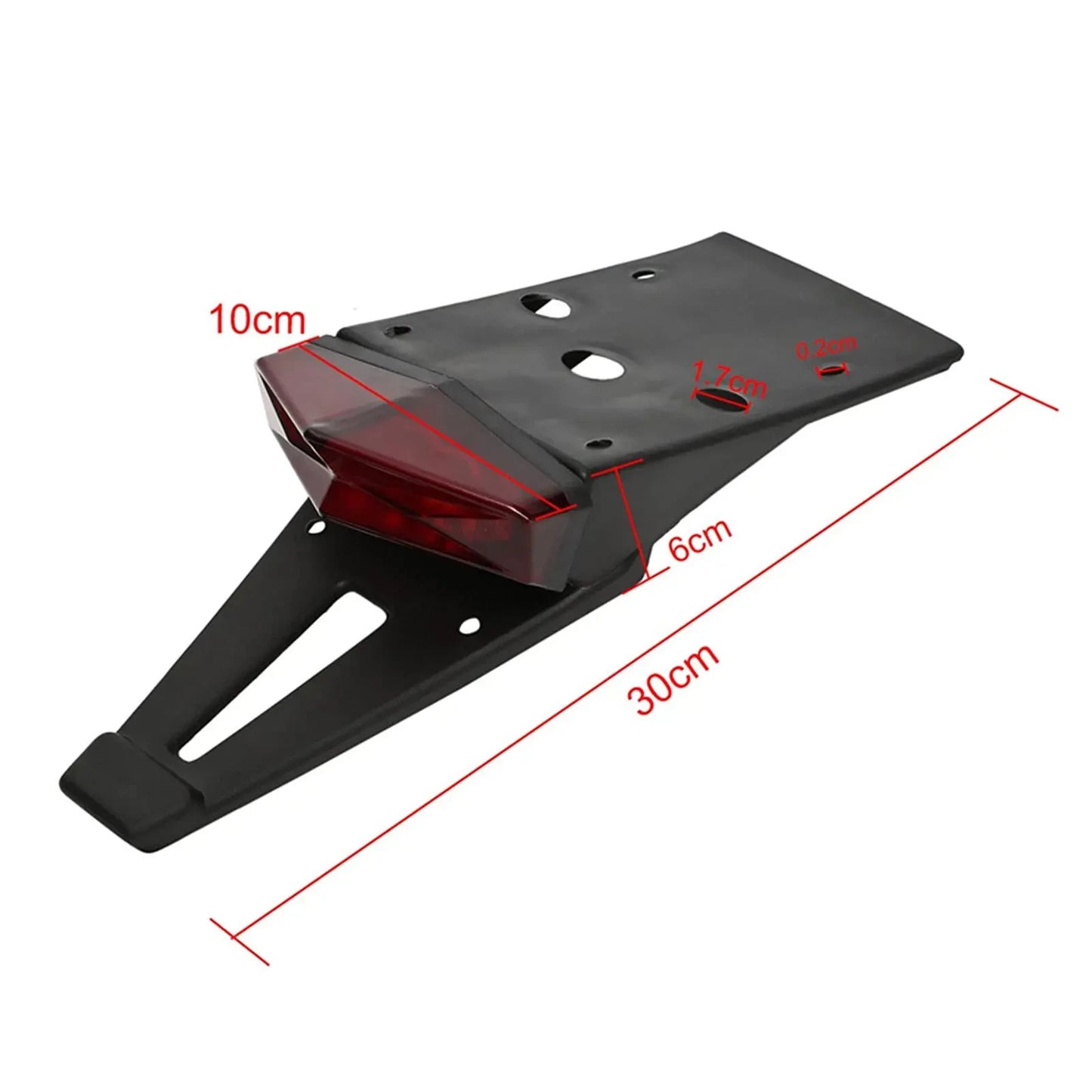 Tail Tidy With Integrated Rear Brake Light and Indicators LED Red Supermoto