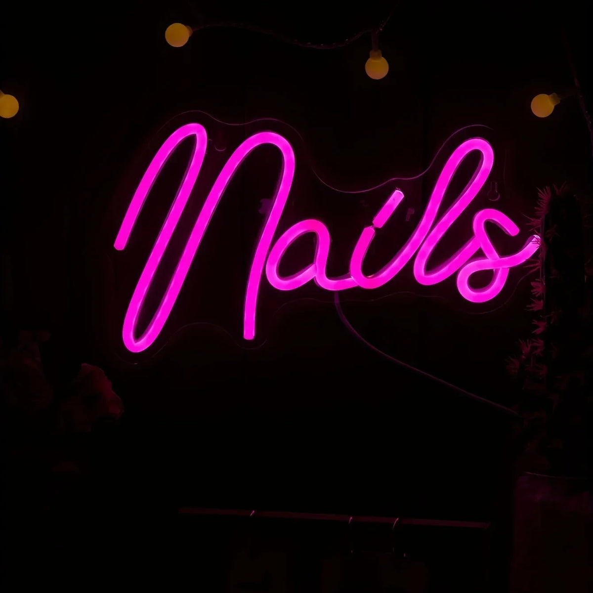 Nail Salon Light Neon Sign -Beauty Bar Lights Womens Self Care Nails Room LED