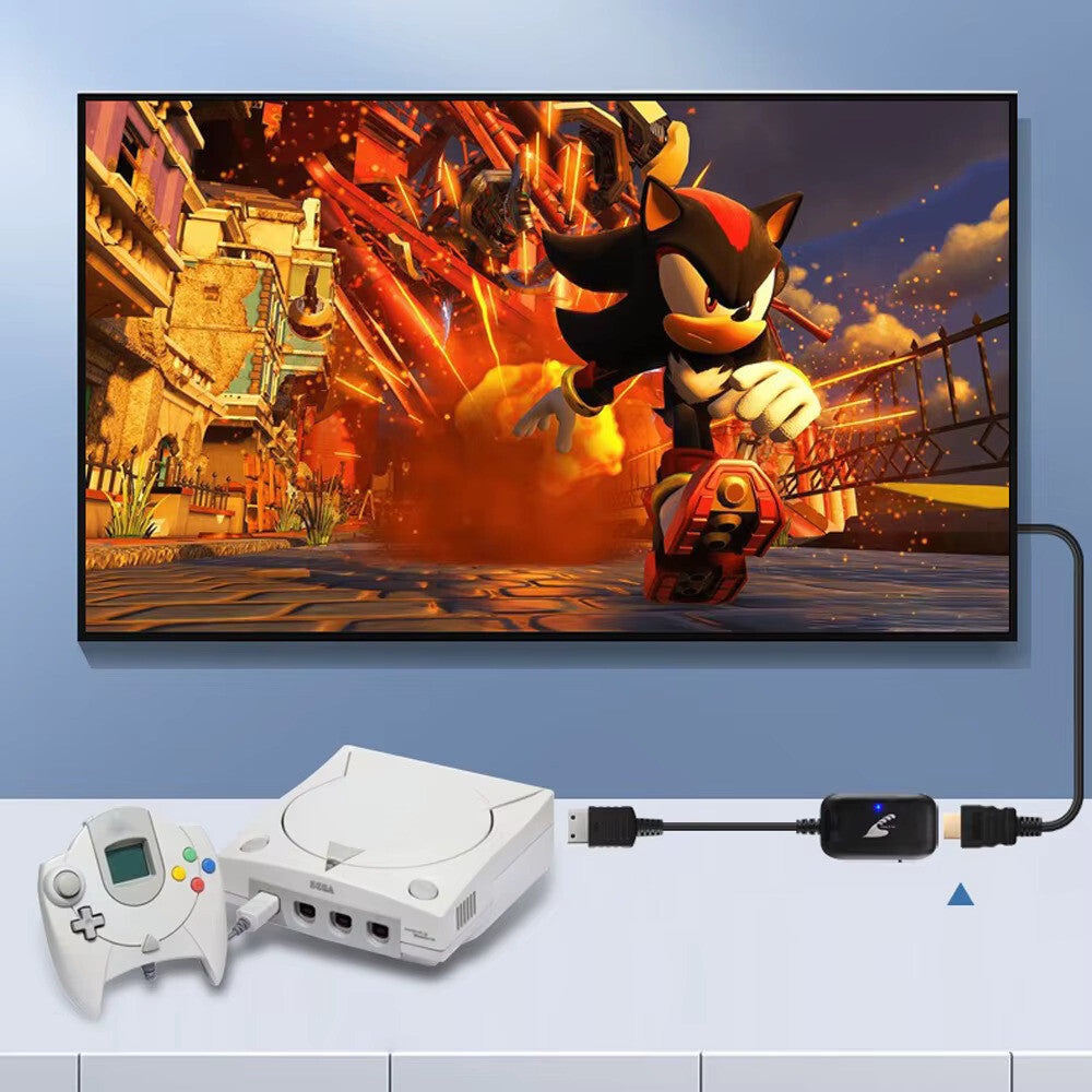 Sega Dreamcast High Definition HDMI Cable Adapter Dongle NTSC PAL