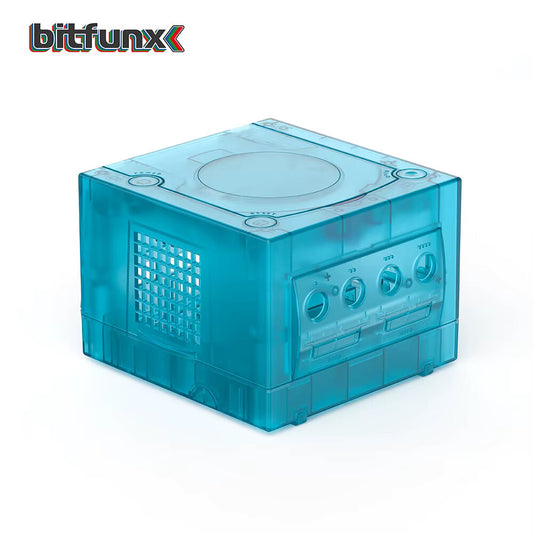 Replacement Casing / Shell / Case Nintendo Gamecube  - Transparent Aqua Blue