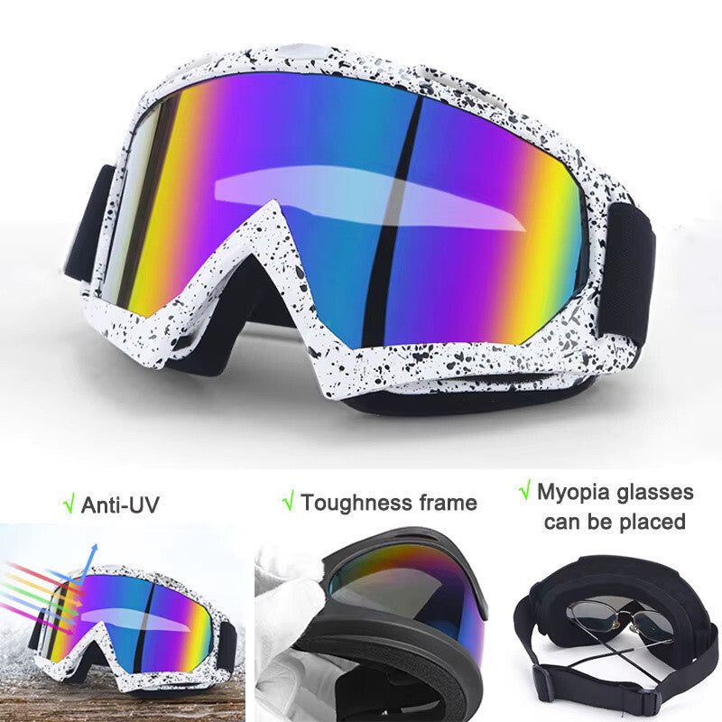 Anti-Fog Ski Goggles - UV400 Adult Men / Women Protection with Dual Lens