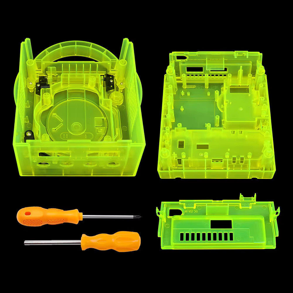 Replacement Casing / Shell / Case Nintendo Gamecube Console - Transparent Green